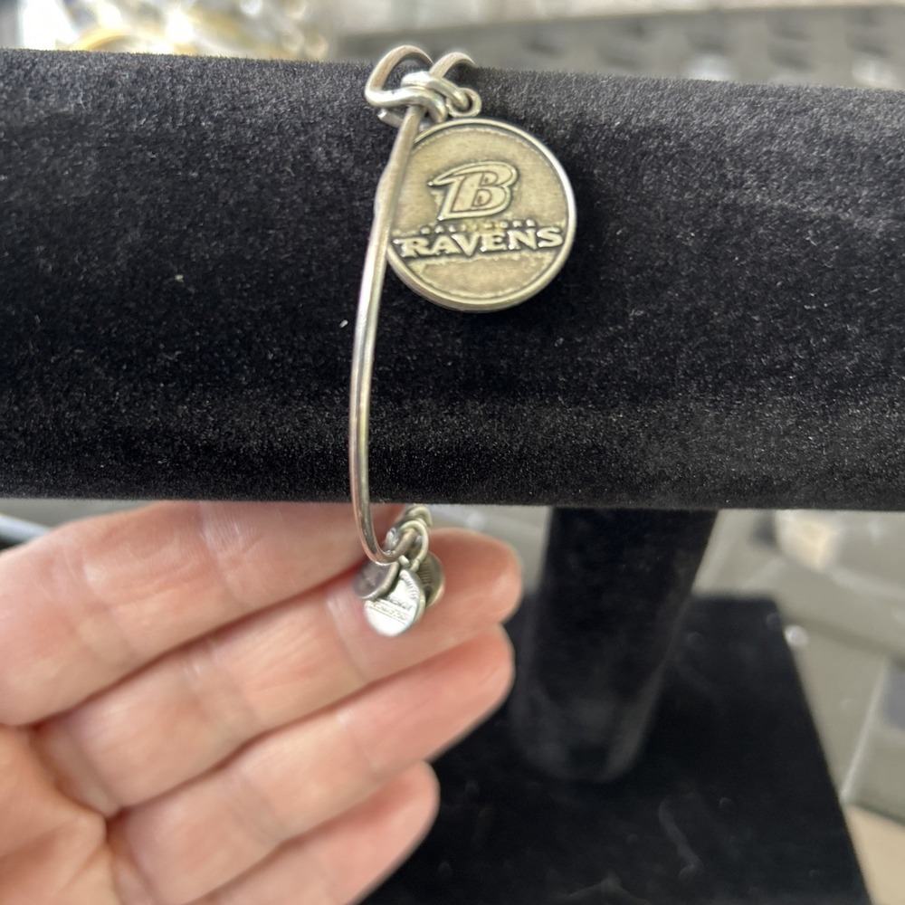 Vintage Alex & Ani Baltimore Ravens Football Bracelet‎ 2013